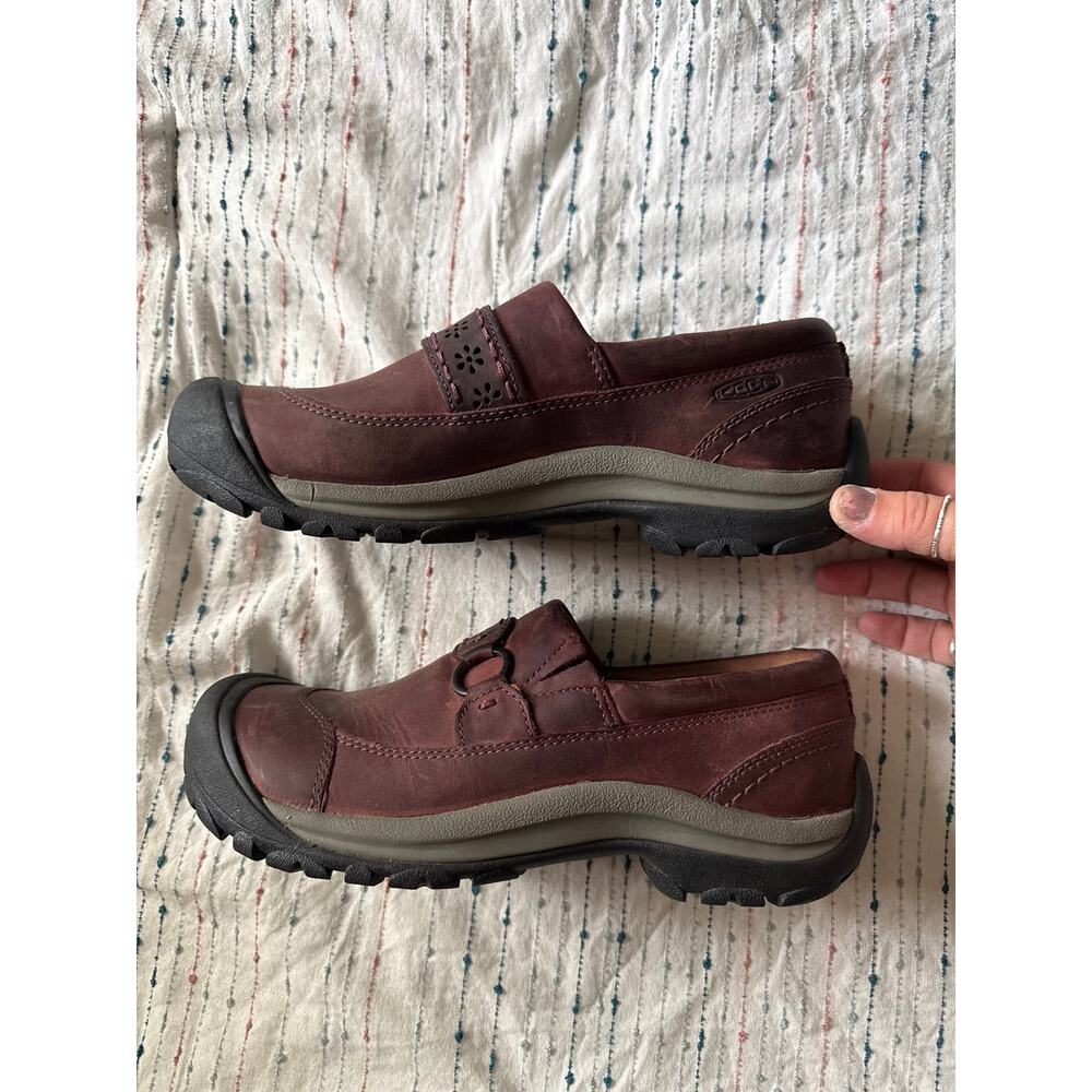 Women's Kaci II WP Insulated Casual Slip-On Leather Shoe Maroon Purple EUC - Picture 3 of 8